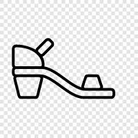 sandals, footwear, sandals for women, cute sandals icon svg