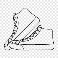 sandals, boots, sneakers, flats icon svg