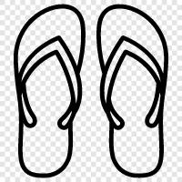 sandalet, kadınlar için sandalet, kadınlar flip flop, flip ikon svg