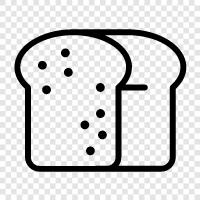 sandwich bread, white bread, whole wheat bread, bagel icon svg