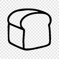 sandwich bread, white bread, wheat bread, slice bread icon svg