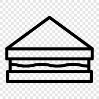 sandwich filling, sandwich ingredients, sandwich maker, sandwich shop icon svg