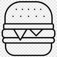 sandwiches, hamburgers, beef, chicken icon svg