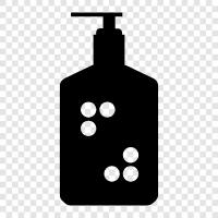 sanitize, hand cleaner, antibacterial, alcohol based icon svg