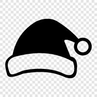 Santa Hat For Women, Santa Hat For Kids, Santa Hat For Men, Santa Hat icon svg