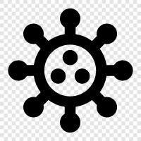 SARS, human, virus, respiratory icon svg