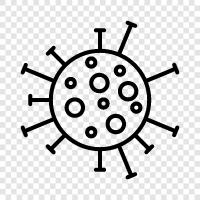 SARS, pandemic, viruses, respiratory icon svg