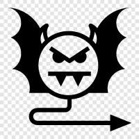 Satan, Lucifer, Hell, demons icon svg