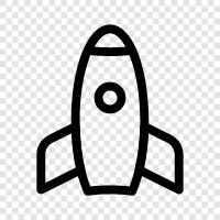 satellite, launcher, space, astronomy icon svg