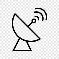 Satellite TV, Satellite Receiver, Satellite Antenna, HDTV icon svg