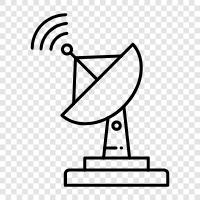 Satellite TV, Satellite Receiver, Satellite Antenna, Direct TV icon svg