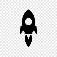 Satellites, Space, Technology, Rocket icon svg