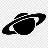 Saturn moon, Saturn ring, Saturn atmosphere, Saturn s moon Encelad icon svg