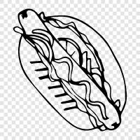 sausage, frankfurter, wiener, frank icon svg