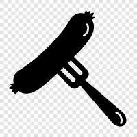 sausage making, sausage recipes, sausage making equipment, sausage casings icon svg