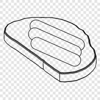 sausage toasts, sausage and toast, sausage and egg toast, sausage and icon svg