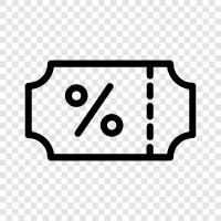 save, money, discount, coupons icon svg