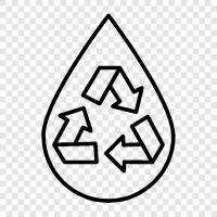 save water, water conservation, save water for gardening, water reuse icon svg