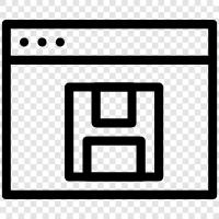 Save Window As, Save As, Save As Picture, Save As Web Page icon svg