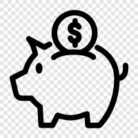 Savings account, Checking account, Money, Budget icon svg