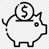 Savings Account, Savings, Money, Money Savings icon svg