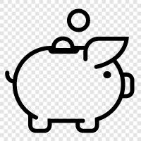 Savings Account, Money Bank, Banking, Savings icon svg