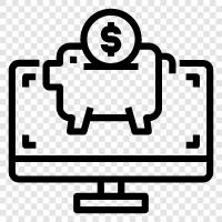 Savings Account, Money Jar, Cash Box, Coin Jar icon svg