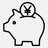 Savings, Money, Budget, Invest icon svg