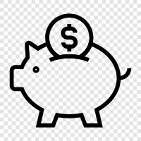 Savings, Money, Savings Account, Invest icon svg