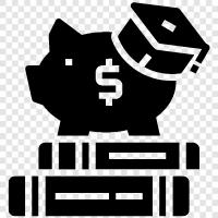 Savings, Money, Bank, Invest icon svg