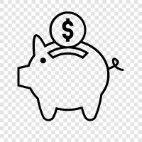 Savings, Money, Invest, Budget icon svg