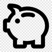 Savings, Money, Invest, Budget icon svg