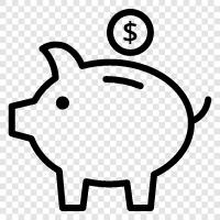 Savings, Money, Bank, Saving icon svg