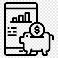 Savings, Money, Credit, Loans icon svg