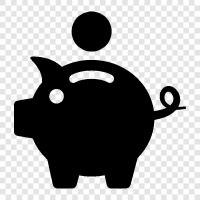 Savings, Credit, Money, Invest icon svg