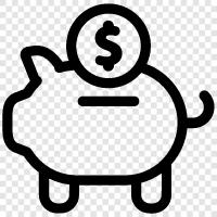 Savings, Money, Invest, Budget icon svg