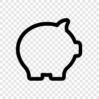 Savings, Money, Credit, Loans icon svg