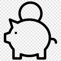 Savings, Money, Account, Invest icon svg