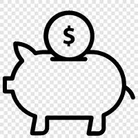 Savings, Money, Budget, Saving icon svg