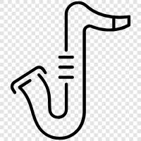 Saxophone, Saxophones, Saxophonist, Saxophonists icon svg