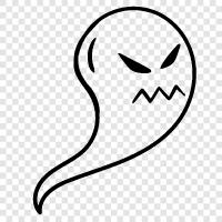 scary, hauntings, ghosts, dark icon svg