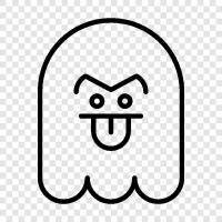 scary, hauntings, ghost stories, haunted houses icon svg