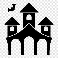 Scary House, Terror House, Haunted House icon svg