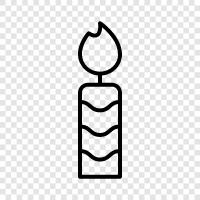Scented Candle, Soy Candle, Pillar Candle, Taper Candle icon svg