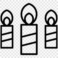 scents, wax, wicks, candles icon svg