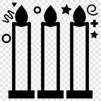 Düfte, Kerzen mit Diffusoren, Kerzen mit Haltern, Sojakerzen symbol