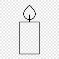 scents, wax, votives, Candle icon svg