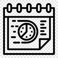 schedule, time, deadline icon svg