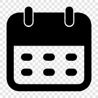 schedule, events, appointments, diary icon svg