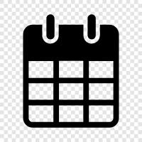 Zeitplan, Todoliste, Tagesplaner, Wochenplaner symbol